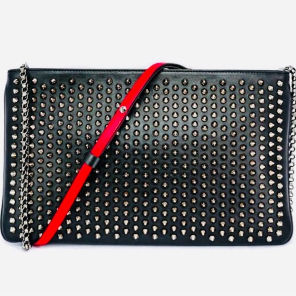 Christian Louboutin Loubiposh Spiked Crossbody Clutch